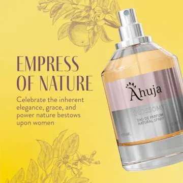 AHUJA Blossomy Eau De Parfum 3.4oz for Women, Floral Notes of Natural Tuberose and Jasmine-Best Alternative to Gucci Flora Gorgeous Gardenia.