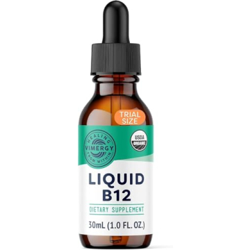 Vimergy Liquid B12 – Fast-Absorbing Energy Support Supplement – Vegan & Organic