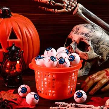 Zubebe 16 Halloween Eyeballs for Parties and Decorations