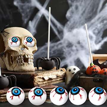 Zubebe 16 Halloween Eyeballs for Parties and Decorations