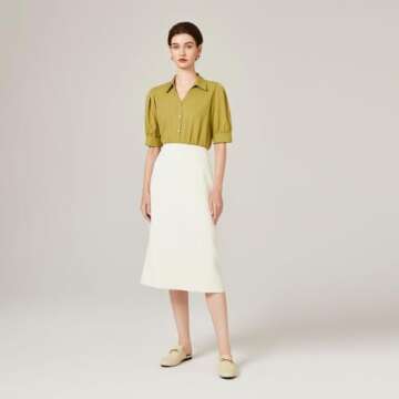 Vertundy Women's Mules Loafers Low Heel Flats Leather Slip On Backless Sandals for Girls Lady Work Slides Beige