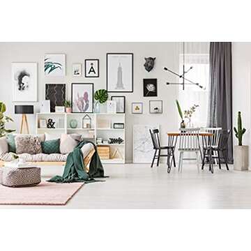 Wall Charmers Large Black Faux Mountain Lion Head Wall Hanging - 17" Faux Taxidermy Animal Head Wall Decor - Handmade Farmhouse Decor