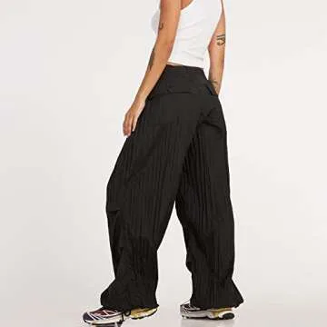 Trendy Amiblvowa Y2k Baggy Cargo Joggers for Women