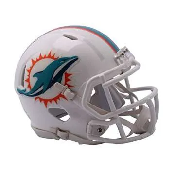 Riddell NFL Miami Dolphins Unisex Replica Mini Speed Helmet - Perfect Collectible for Fans