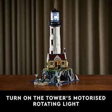 LEGO Motorized Lighthouse Set with Rotating Lights