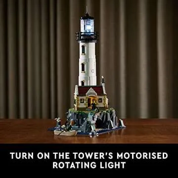 LEGO Motorized Lighthouse Set with Rotating Lights