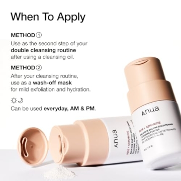 ANUA Rice Enzyme Cleansing Powder for Radiant Skin