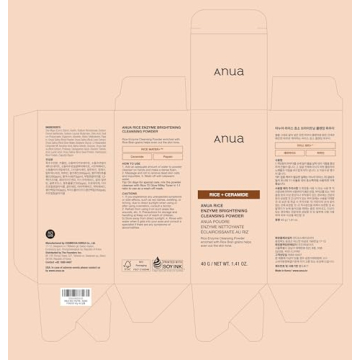ANUA Rice Enzyme Cleansing Powder for Radiant Skin