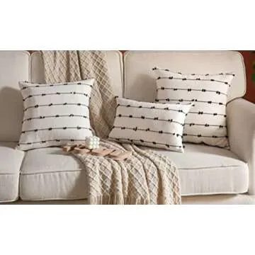 Caflife Elegant Bohemian Pillow Covers Set for Home Decor