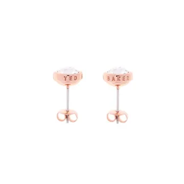 Ted Baker Sinaa Crystal Stud Earrings - Elegant Rose Gold