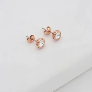 Ted Baker Sinaa Crystal Stud Earrings - Elegant Rose Gold