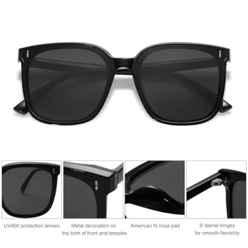 SOJOS Stylish Oversized Sunglasses for Women and Men