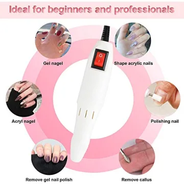 DiiDa Professional Electric Nail File Set for Home Manicure