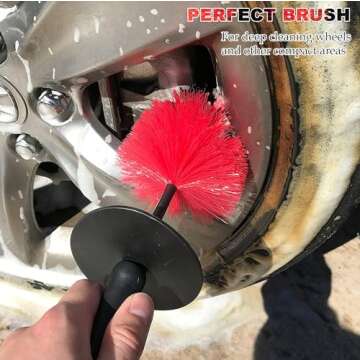 TAKAVU Wheel Brush for Easy and Efficient Cleaning