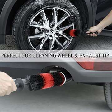 TAKAVU Wheel Brush for Easy and Efficient Cleaning