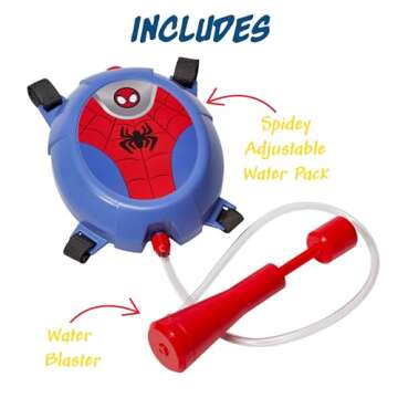Spiderman Water Backpack Water Toy, Outdoor Water Blaster for Kids