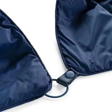 Huzi Infinity Travel - Packable Blanket - Puffy - for Travel Outdoor Picnic Trip Camping Beach - 57 x 38 (Navy)