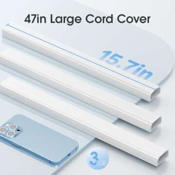 47in XX-Large Cord Hider Wall TV Cover