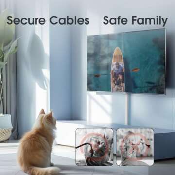 47in XX-Large Cord Hider Wall TV Cover