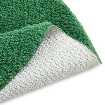 Estmy Green 8 Ball Rug, Cute Unique Cool Fun 3ft Round Area Rugs for Bedroom Bathroom Dorm Non Slip Washable Funky Trendy Aesthetic Bedroom Accent Floor Carpet, Funny Gift for Billiards Lovers