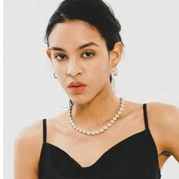 TOPGRILLZ Hip Hop CZ Tennis Chain Necklace 18 inch