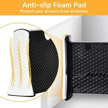 Adjustable JONYJ Drawer Dividers 4 Pack for Easy Organizing