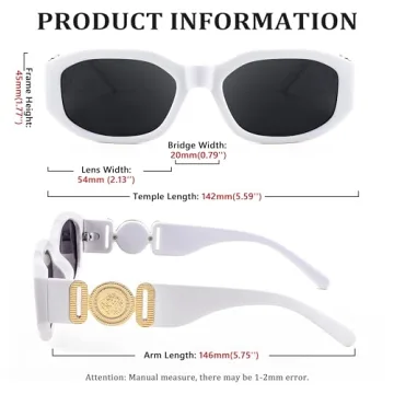 FEISEDY Retro Rectangle Sunglasses for All Occasions