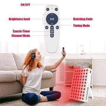 Red Light Therapy, Serfory Red Light Therapy For Face 660nm 850nm 60 Leds Infrared Light Therapy Hig...