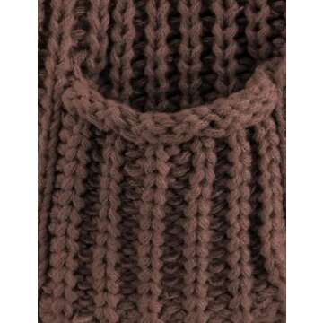 AICHARMWA Women's Sleeveless Knit Vest Button Down Casual Cropped Crochet Sweater Cardigan with Pockets(016-Brown-S)