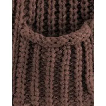 AICHARMWA Women's Sleeveless Knit Vest Button Down Casual Cropped Crochet Sweater Cardigan with Pockets(016-Brown-S)