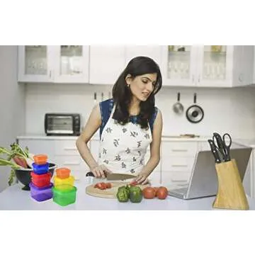 Efficient Nutrition Portion Control Containers DELUXE Kit (28-Piece) with COMPLETE GUIDE + 21 DAY PL...