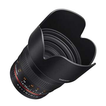 Samyang SY50M-E Telephoto Fixed Prime 50mm F1.4 Lens for Sony E-Mount Interchangeable Cameras