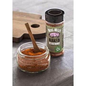 Meat Mitch Naked Seas'ning, 5.5 Ounce - All-Natural, Gluten-Free Paleo and Keto Food Seasoning. Kans...