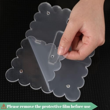 Elegant CroBlissful Scalloped Acrylic Picture Frames