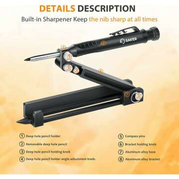 Saker Multi-Function Scribing Tool for Woodworking