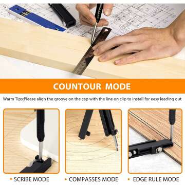 Saker Multi-Function Scribing Tool for Woodworking