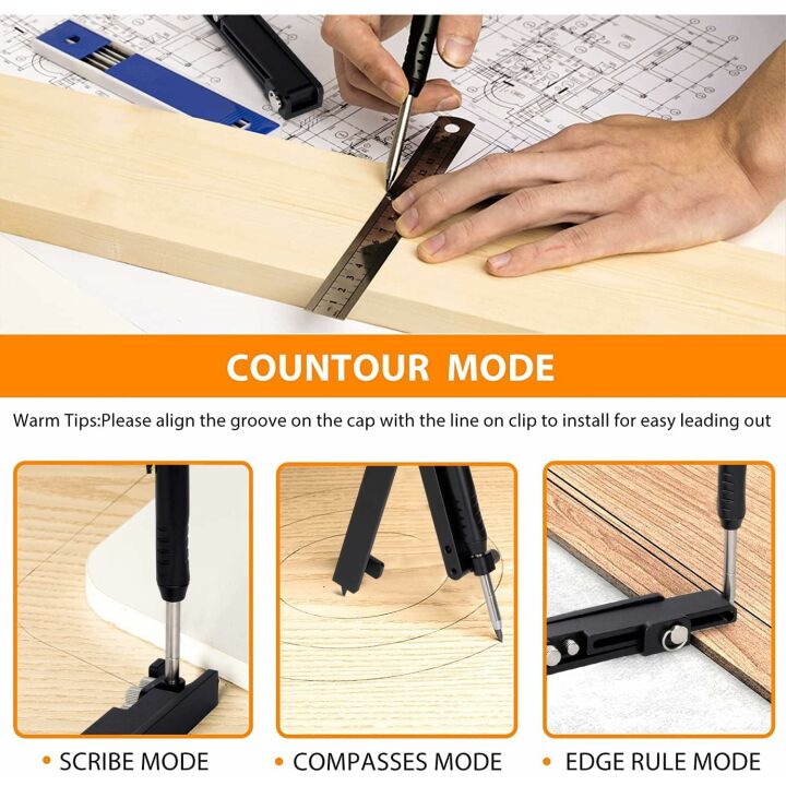 Saker Multi-Function Scribing Tool for Woodworking