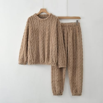 EWASWON Women's Winter Pajama Sets - Cozy Fleece Lounge Wear