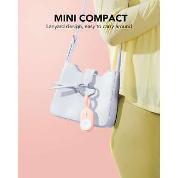 Portable Charger for Apple Watch, VRURC 1200mAh Portable Watch Charger,Magnetic Keychain Wireless Power Bank Watch Charger for iWatch Series 8/UItra/7/6/SE/5/4/3-Pink