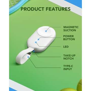 Portable Charger for Apple Watch, VRURC 1200mAh Portable Watch Charger,Magnetic Keychain Wireless Power Bank Watch Charger for iWatch Series 8/UItra/7/6/SE/5/4/3-Pink