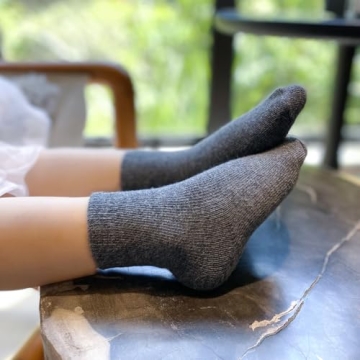 JAKIDAR Non Slip Grip Cotton Toddler Socks 12 Pack