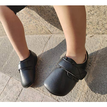 THEE BRON Soft Leather Baby Shoes for Toddlers