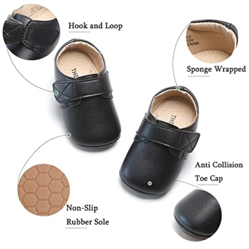 THEE BRON Soft Leather Baby Shoes for Toddlers