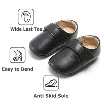THEE BRON Soft Leather Baby Shoes for Toddlers