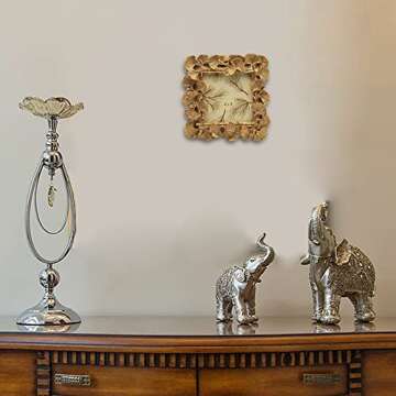 Vintage Square Picture Frame - Antique Gold Photo Decor