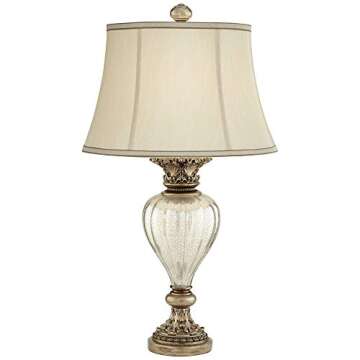 Universal Lighting and Decor Montebello Antique Gold Mercury Glass Table Lamp