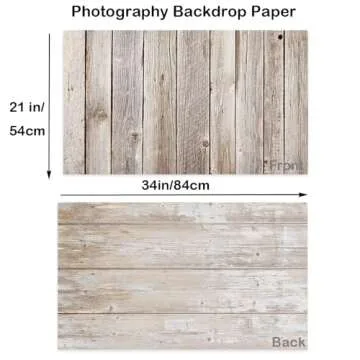 Food Photography Background Set 3pcs Double Sided Backdrops