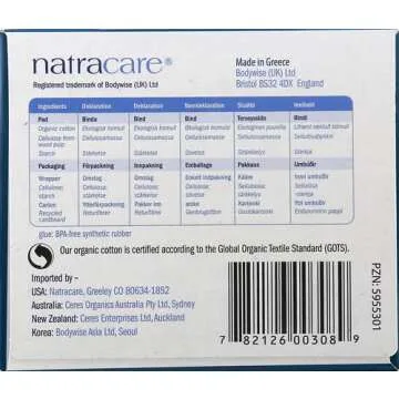 Natracare Pads Ultra Super Wings, 12 ct