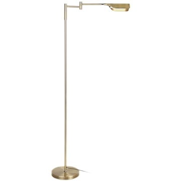 Brightech Leaf Pharmacy LED Reading Lamp, Dimmable Floor Lamp with Easy Rotation over Chair or Desk ...