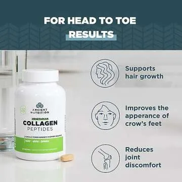 Ancient Nutrition Vegetarian Collagen Peptides Tablets 30 Count